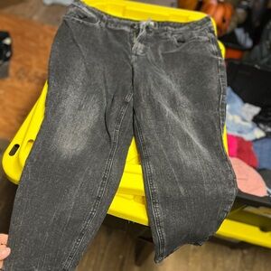 Maurices High Rise Washed Black Jeans